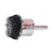 Weiler 1-1/4" Circular Flared Crimped Wire End Brush .008" Steel Fill 10035 - alternate 2